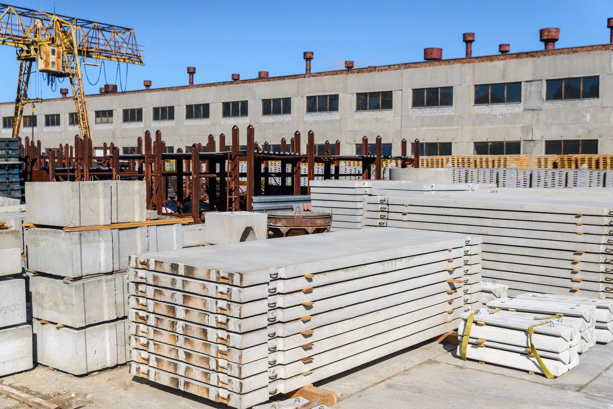 precast concrete products factory