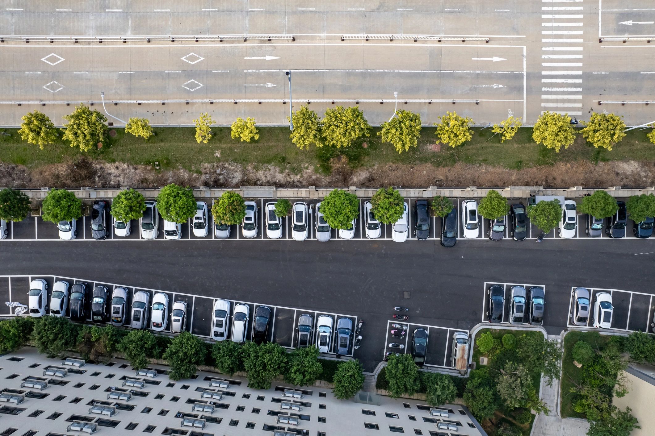 concrete parking blocks outdoor
